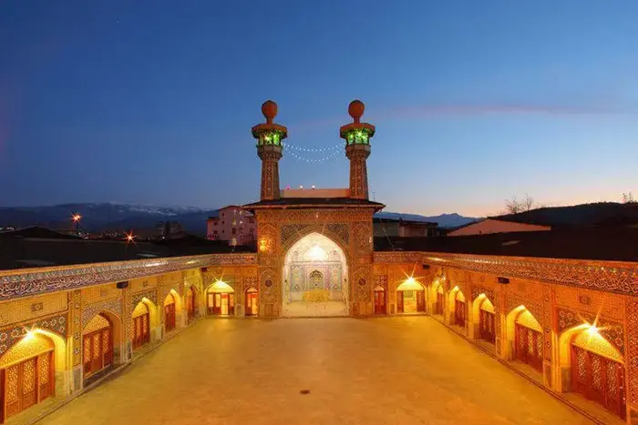 نور پردازی مسجد گلشن گرگان با نور زرد 54524