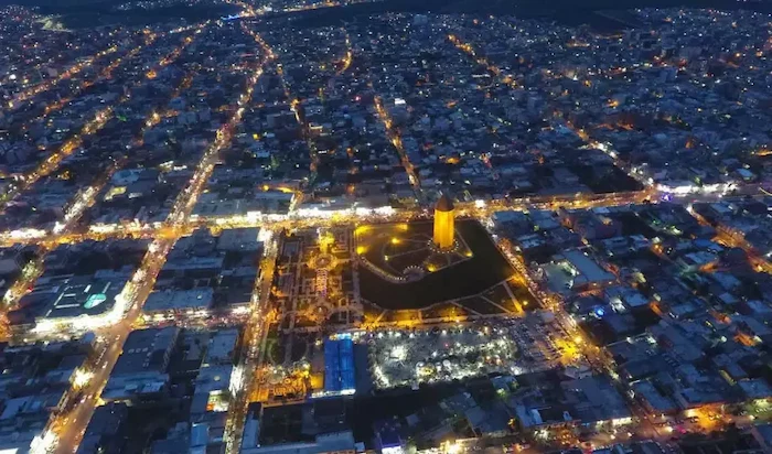 تصویری از شب شهر گنبد در استان گلستان 387483674358
