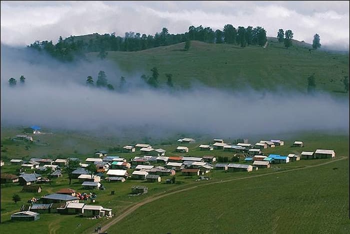 طبیعت سرسبز مه آلود روستای وطنا 376538476