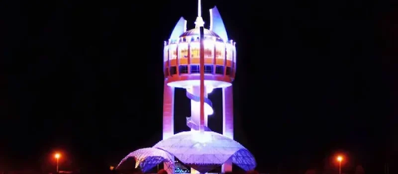 میدان بسیج گرگان و برج المان در شب 465465